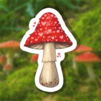 ❤️ 🍄 Moody Mushroom Sticker🍄 ♥️ 
