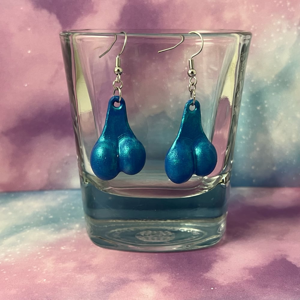 Image of Truck Nuts Earrings