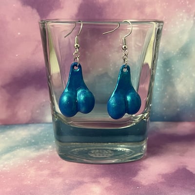 Image of Truck Nuts Earrings