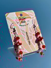 Image 2 of Red Mushroom Earrings