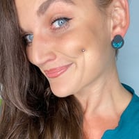 Image 2 of Náušnice Chantal black & shine