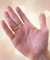 Image 2 of Anillo ajustable Estrella de mar con baño en oro de 24k