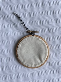 Image 3 of 3” purple and yellow heart embroidery hoop