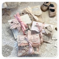 Image 5 of petite sewing notions pouch full of vintage sewing notions