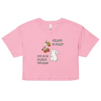 Image 2 of Change is Scary Bunny Crop Top