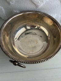 Image 4 of Vintage Silver Plate bowl with feet