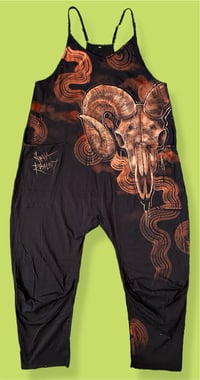 Image 1 of “WILD WILD WEST” BLEACH PAINTED BAGGY ROMPER LARGE