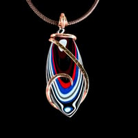 Image 2 of Fordite w/ Copper Wrap (#44)