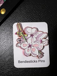 Image 2 of Glitter cherry blossom pin