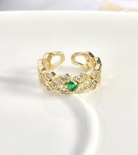 Image 2 of Green Crystal Ring