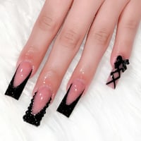 Image 4 of 24pcs Long Ballet Press On Nails 