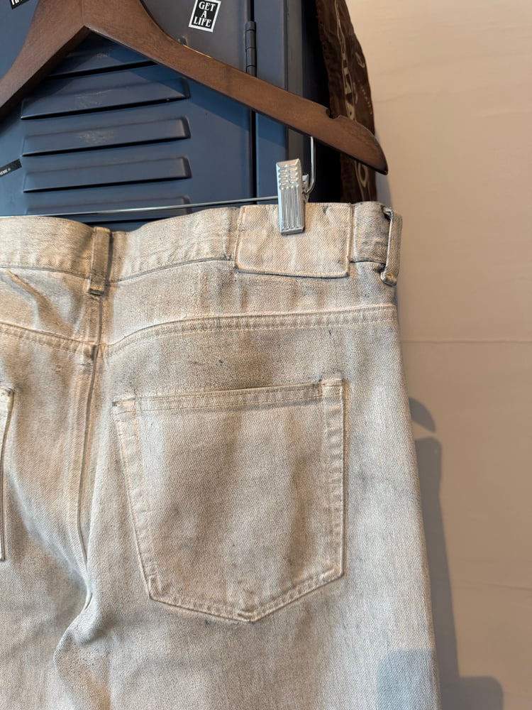 Image of Maison Margiela H&M White Paint Denim