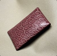 Image 2 of Burgundy Alligator "Hotel Cardholder"