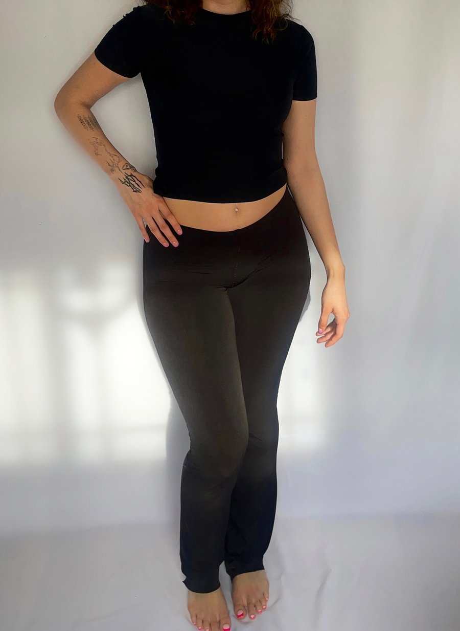 Image of BLK MiD RiSE PANTS 