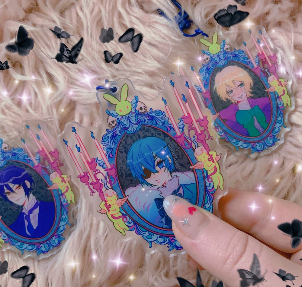 Image of Black Butler Kuroshitsuiji Acrylic Charms