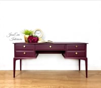 Image 1 of Stag Minstrel Dressing Table painted in Elderberry Fusion Mineral Paint 