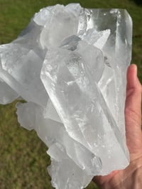 Image 21 of Large Clear Quartz Points Cluster Statement Piece #2260