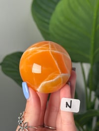 Image 14 of CHOOSE YOUR OWN ORANGE CREAMSICLE CALCITE SPHERES -MEXICO-
