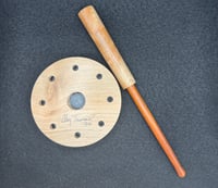 Image 2 of Maple black slate over glass/ 2 piece maple-Snakewood striker