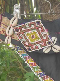 Image 3 of Tribal festival belt white triangle