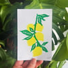 Lemon A6 Linocut