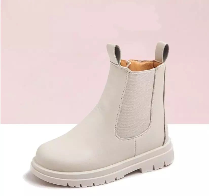 Image of Mumma & Me ‘Chelsea’ Boots Cream and Black