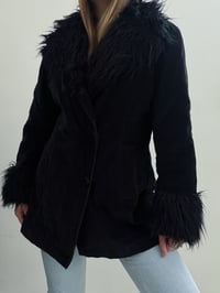 Image 1 of 00s Furry velvet jacket // M