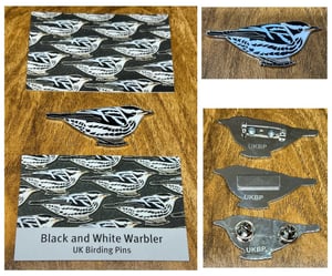 Image of Black and white Warbler - No.45 - UK Birding Series