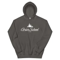 Image 3 of Unisex Hoodie with white screen print Grier logo