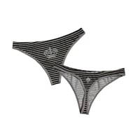 Image 1 of in_the_cards thong (grey)