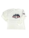 Art of Fame/ Long sleeve Thermal sleeve Off White Sun Ray Distorted Script GSM  T-shirt
