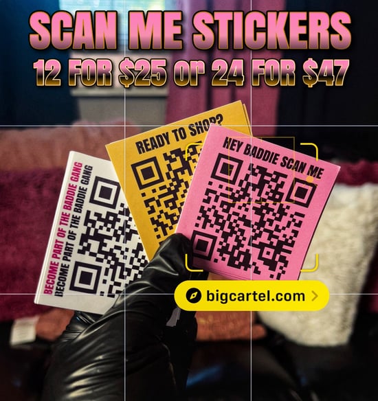 QR CODE SCAN ME STICKERS | Tequila Cosmetics