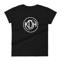 KDH White Circle Logo Women's short sleeve t-shirt