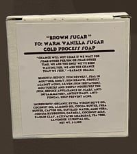 Image 3 of "BROWN SUGAR" FO: Vanilla Sugar cold process soap 