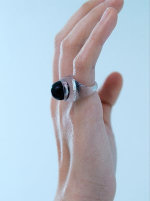 Image of LOWOOL - Black Frog Eye Ring