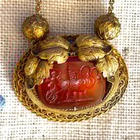 Image 1 of CARNELIAN INTAGLIO PENDANT