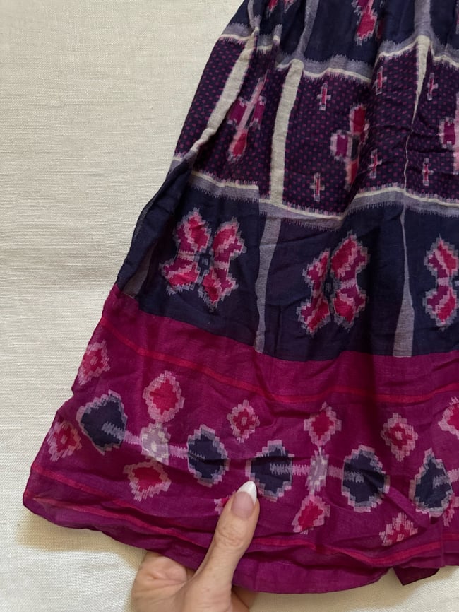 early 70s indian gauze maxi dress 