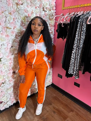 Image of Orange & White Tracksuit