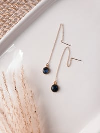 Image 1 of Labradorite Threader Earrings 