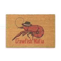 Image 1 of Crawfish Mafia Coir doormat
