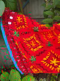 Image 8 of Embroidered Stevie -Pillar box Red