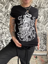 Image 2 of Virgin Mary Full Of Snakes Shirt