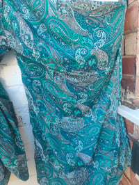 Image 5 of Pefkos co ord sarong set Turquoise tassels 