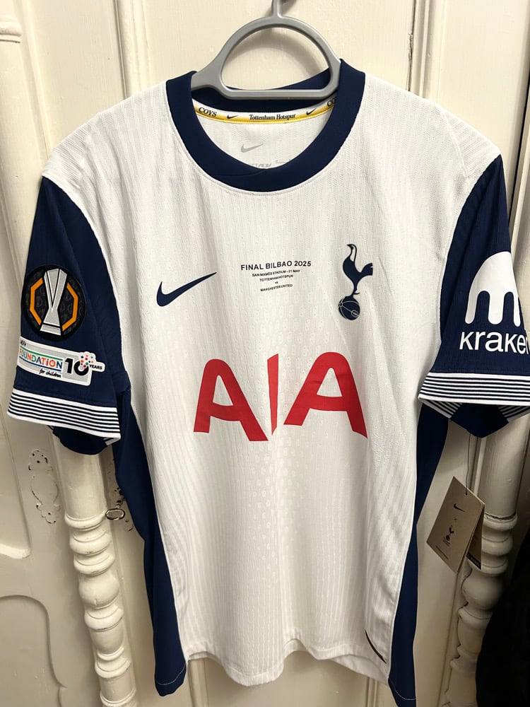 Image of Tottenham Hotspur “SON 7” Vaporknit 2024/25 Home Europa Final Shirt - (M)