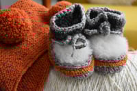 Image 1 of Wool Booties-6-12 months - Handmade in Ireland
