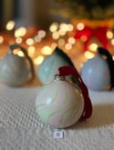 Marbled Ornaments - Snow