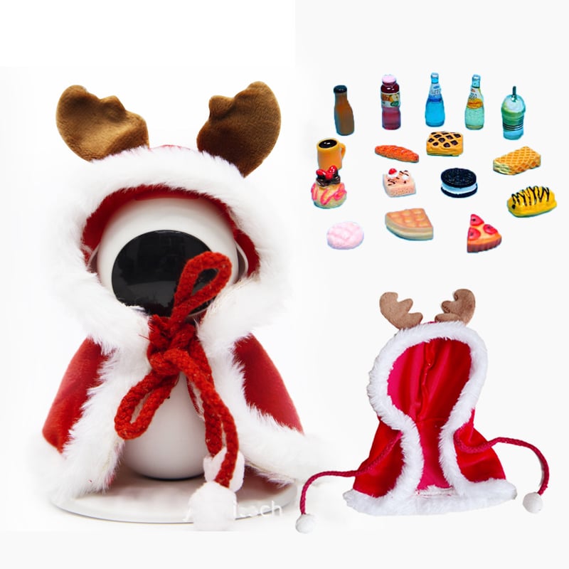 Image of Compatible with Eilik Robot 1PC Clothes and 20PCS Mini Toys Santa Hat (Only Includes Clothing and To