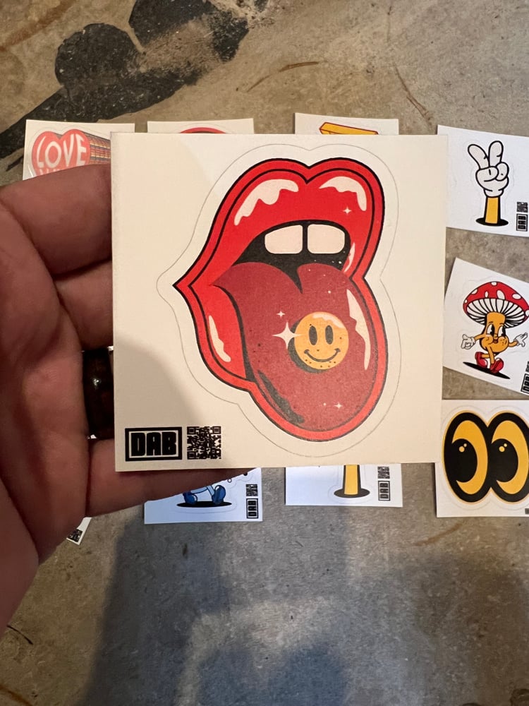 Image of Retro Tongue Trippy 3 Inch