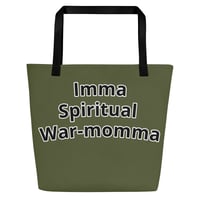 Image 1 of War-momma All-Over Print Large Tote Bag copy