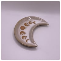 Image 2 of Moon Phase Crecent Ceramic Trinket Tray
